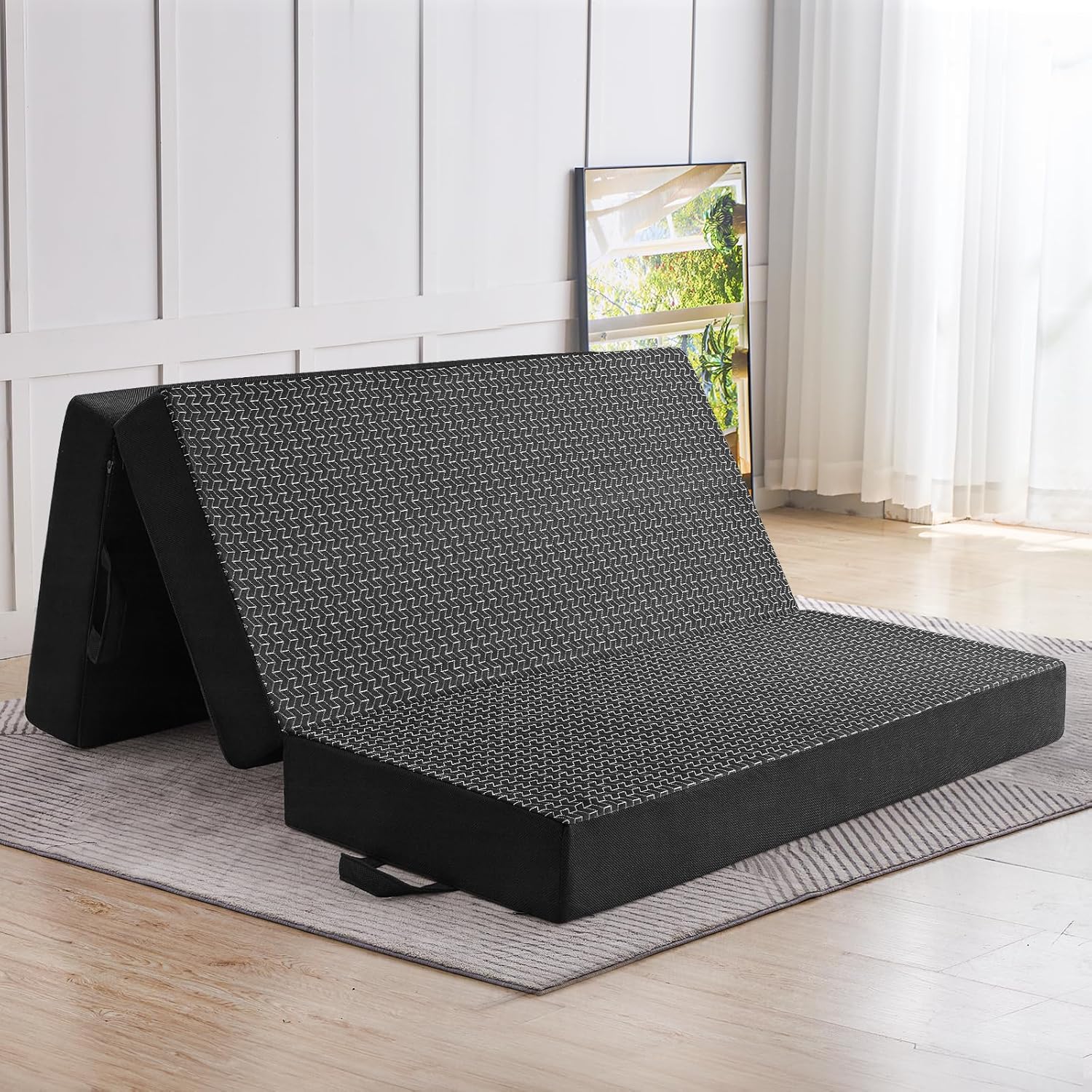 Folding Mattress Full Size with 6 Inch Memory Foam Comfort