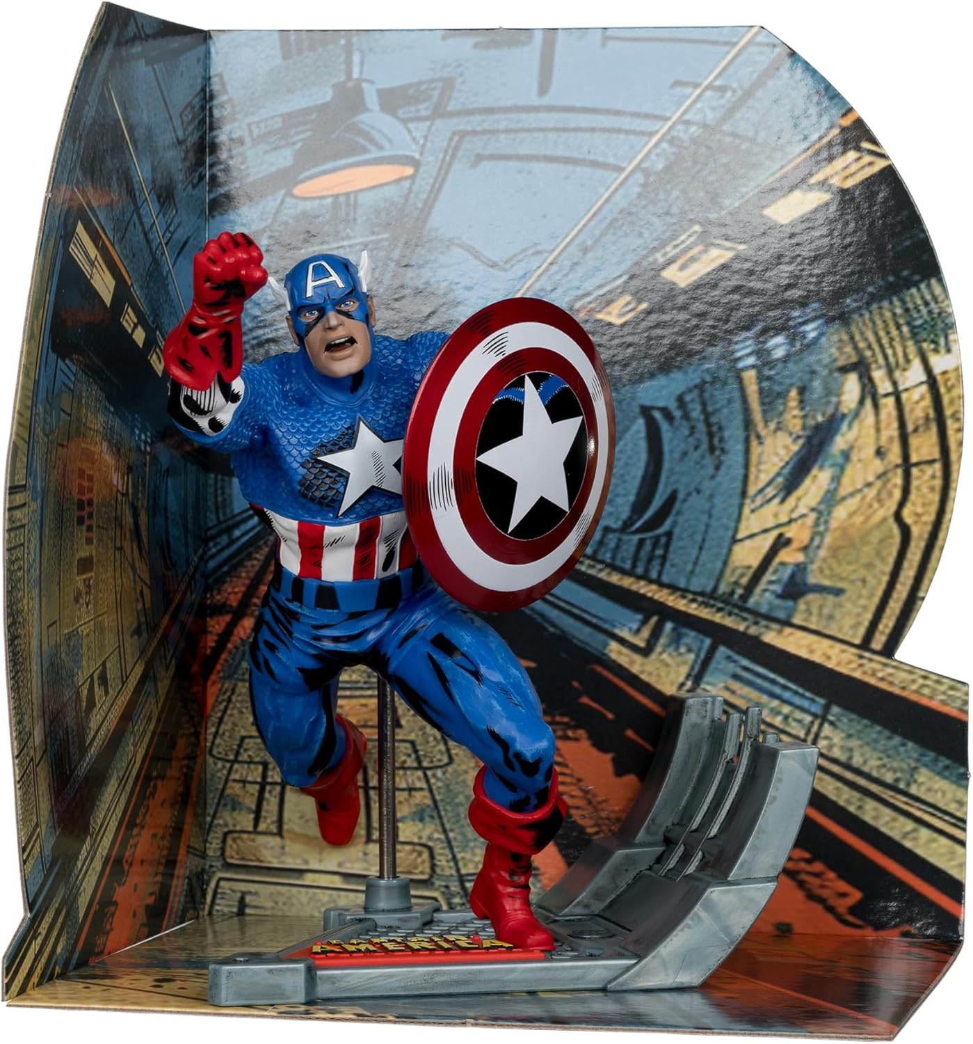 Marvel Captain America 1:10 Scale Collectible - Iconic Scene Replica!