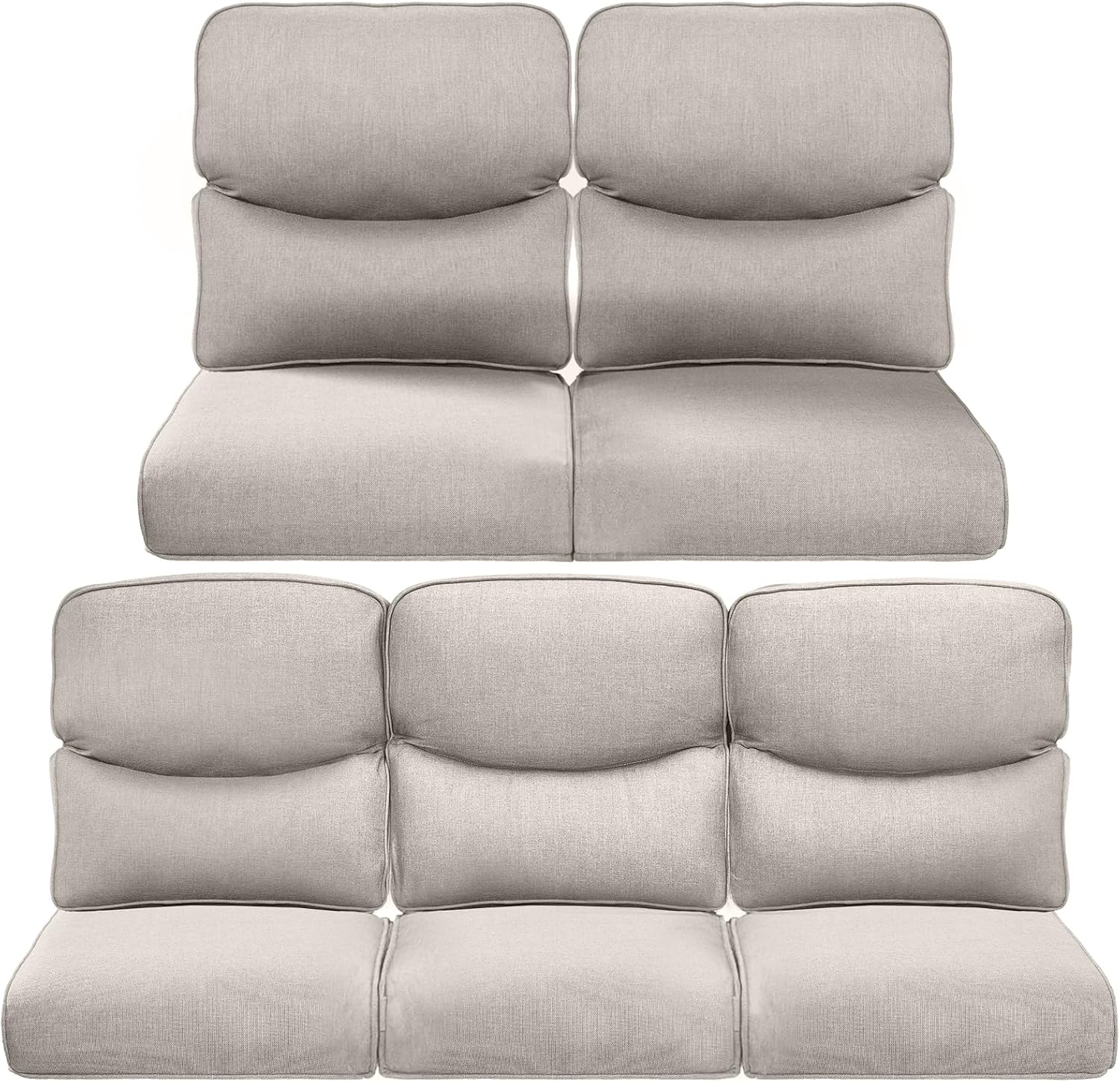 Pop Outdoor Cushions for Patio 5 Piece Set - Water-Resistant Comfort