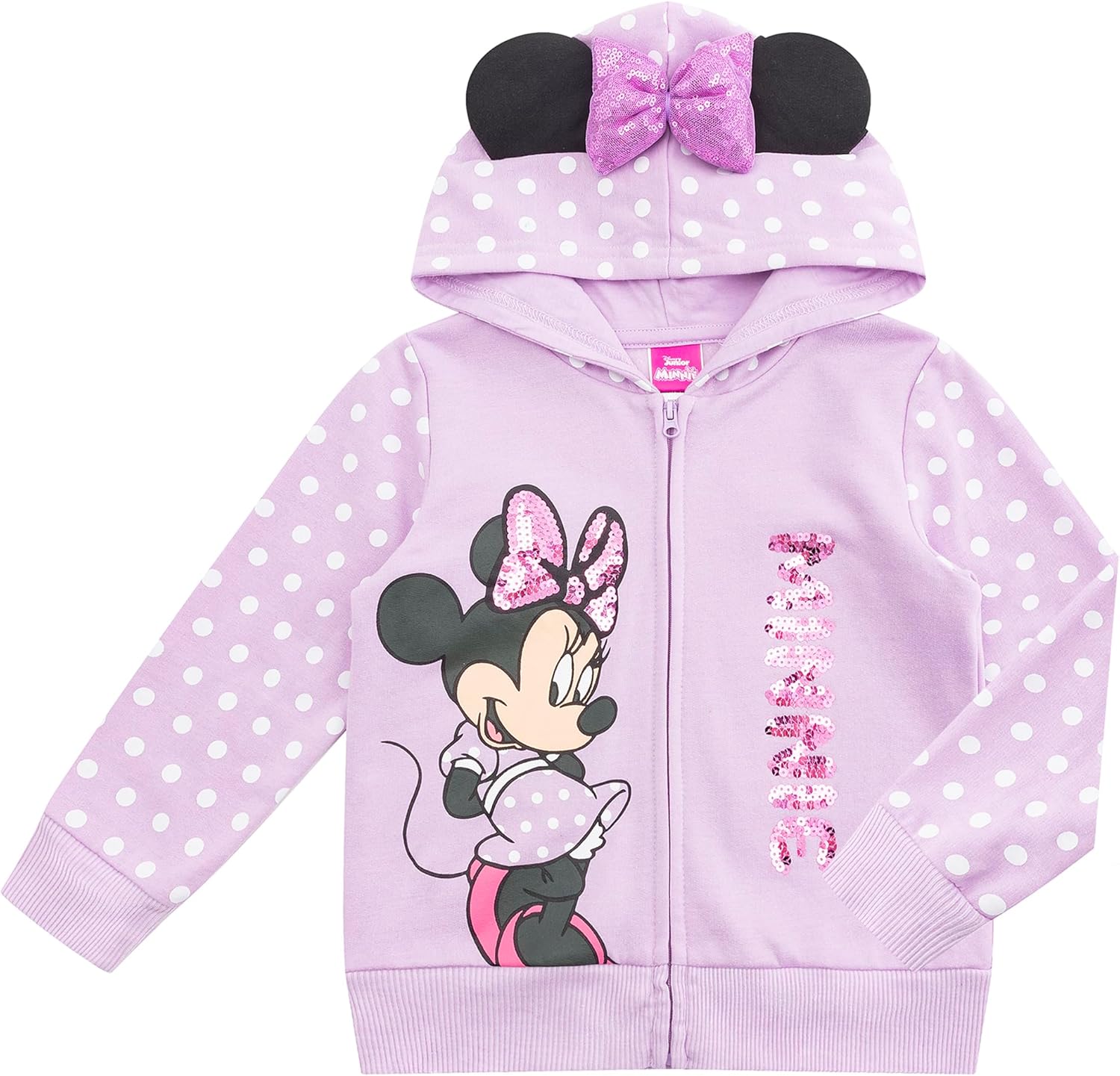 Minnie Mouse Sequin Hoodie - Sparkling Style!