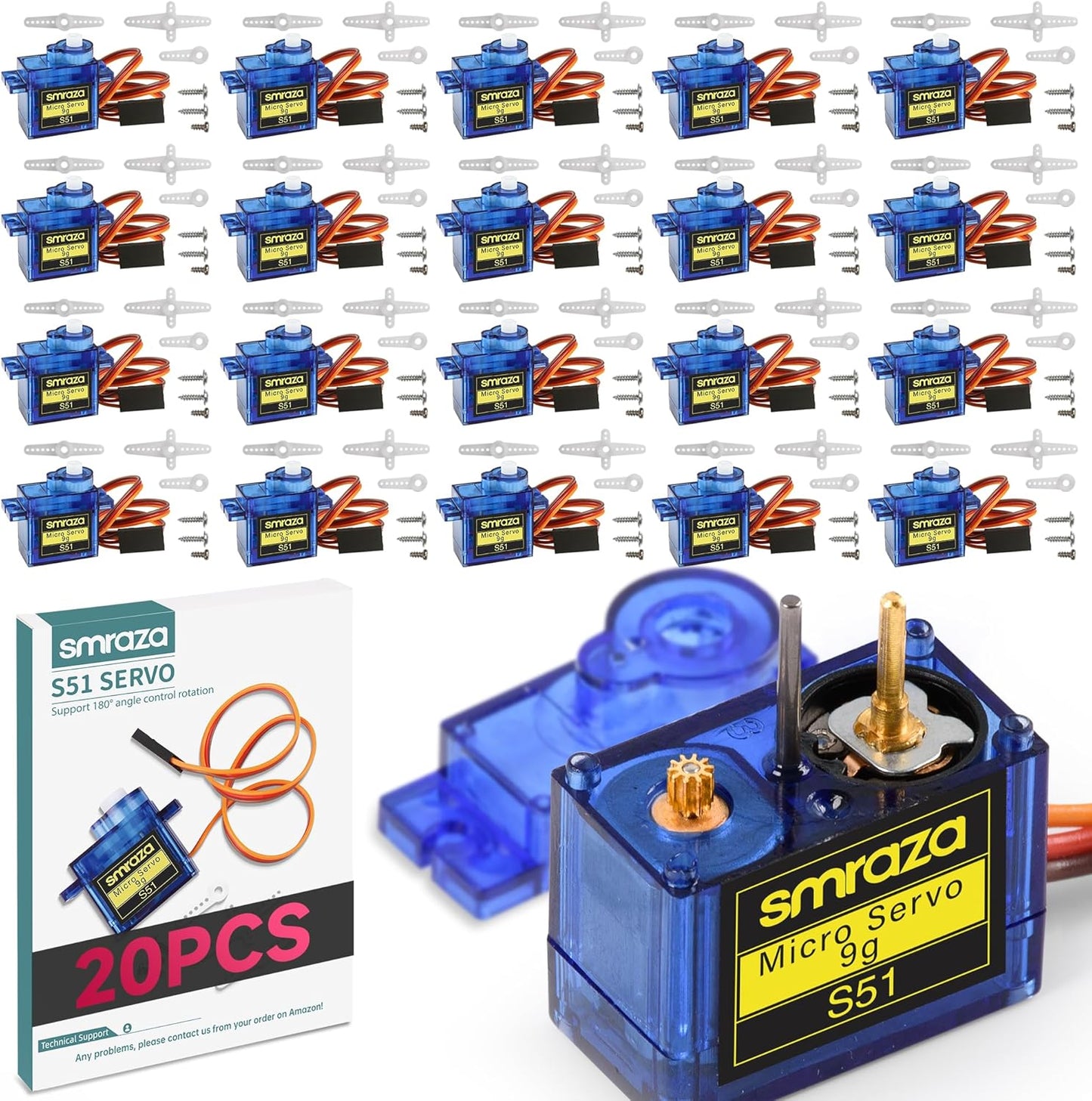 SG90 Micro Servo Motor for RC Robots, Cars, and Planes