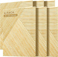 Acoustic Panels for Wall and Ceiling 6 Pack 2x2x0.4 in - Natural Oak