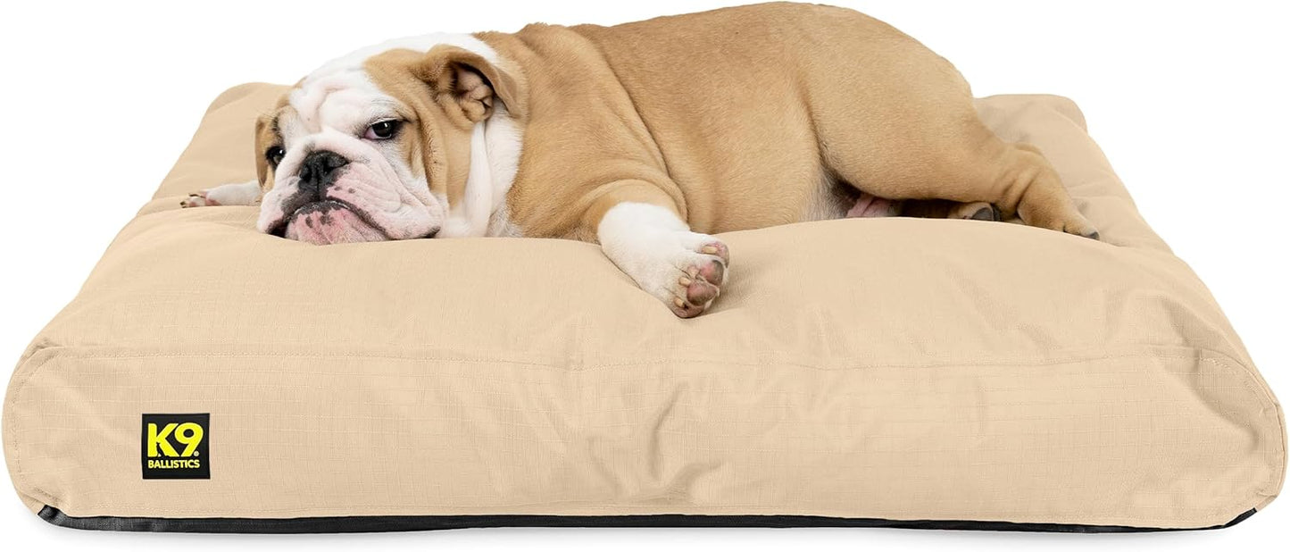 K9 Ballistics Tough Rectangle Pillow Medium Dog Bed for Comfort