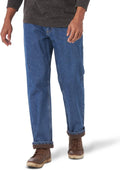 Wrangler Authentics Mens Fleece Lined Five Pocket Jean - Warm, Durable