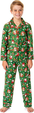 Elf The Movie Boys' OMG! Santa! I Know Him! Button Sleep Pajama Set