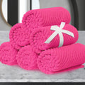 VOOVA & MOVAS Pink Washcloths - Soft, Absorbent, Luxury Set