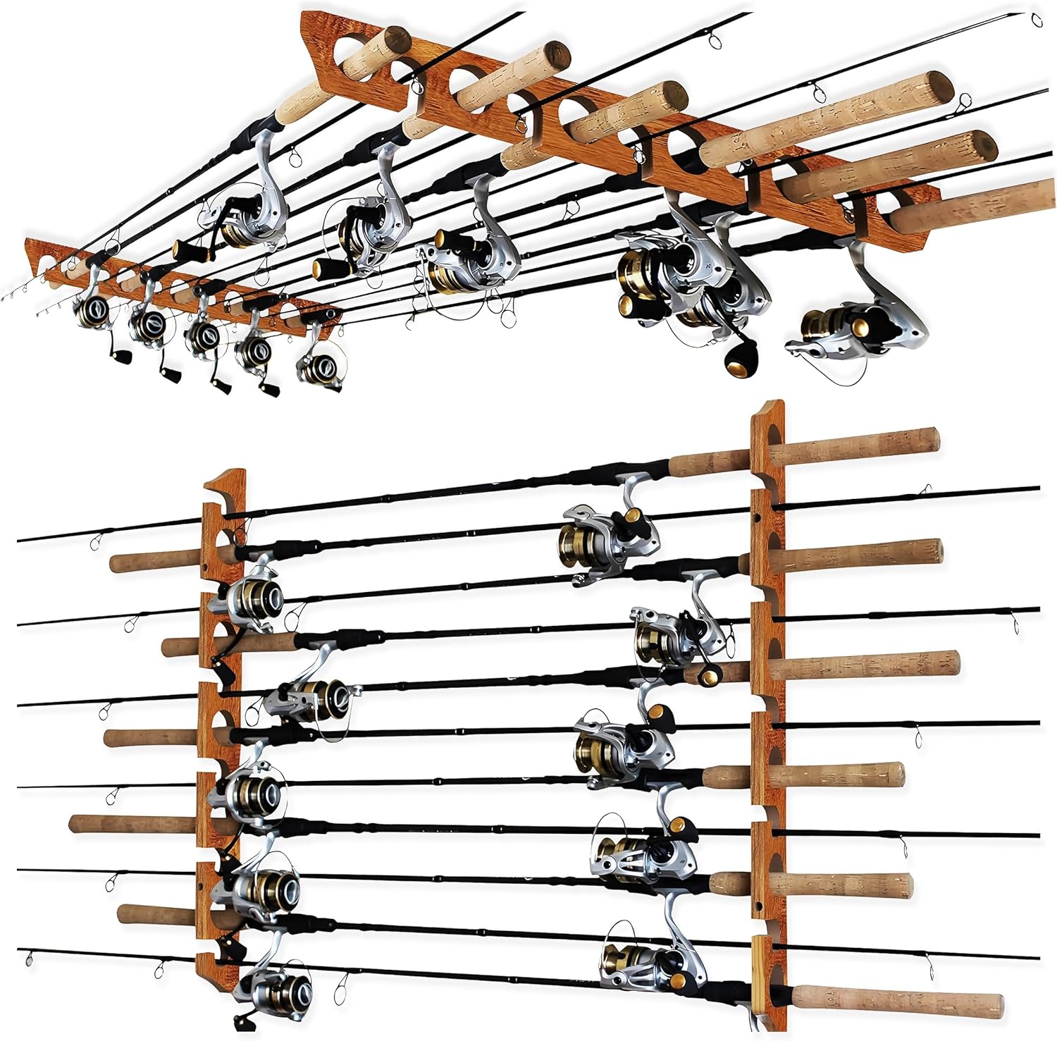 11-Rod Fishing Rod Rack by Rush Creek Creations
