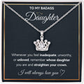 To My Beautiful Daughter Necklace - Heartfelt Gift from Mom & Dad