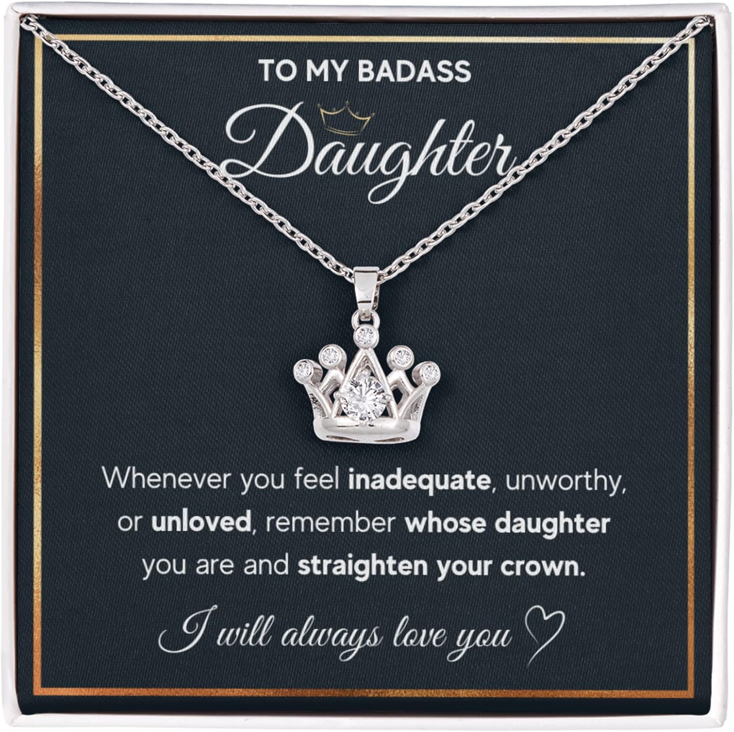 To My Beautiful Daughter Necklace - Heartfelt Gift from Parents