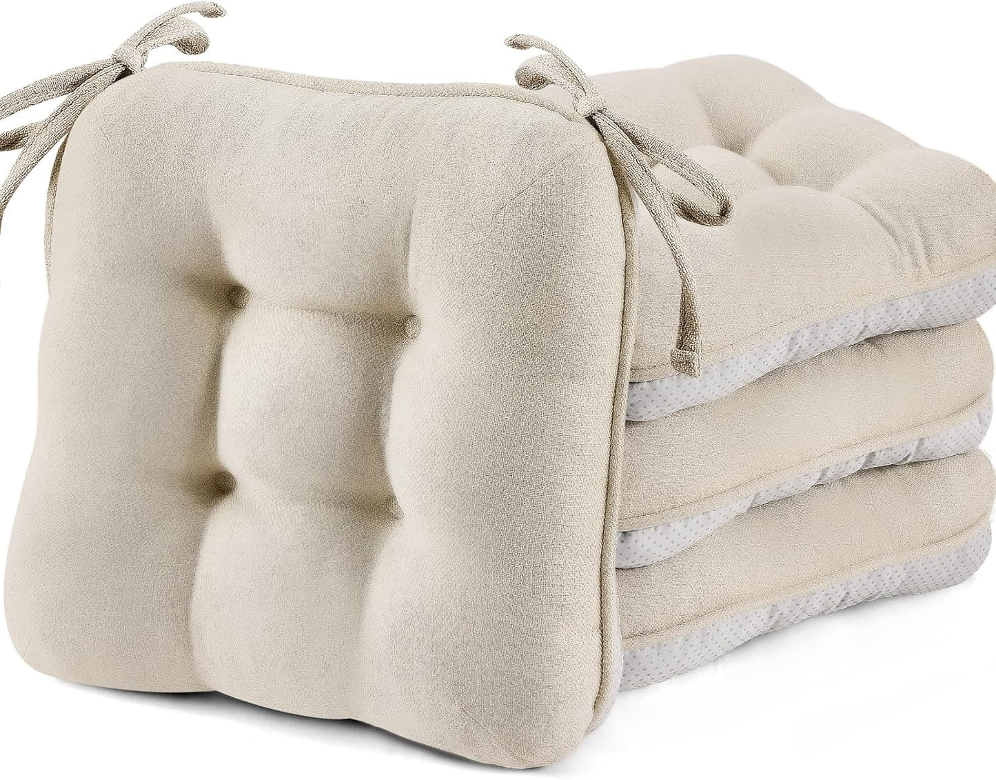 BETU Chair Cushions Set of 4 for Dining Chairs, 3.5 in Thick