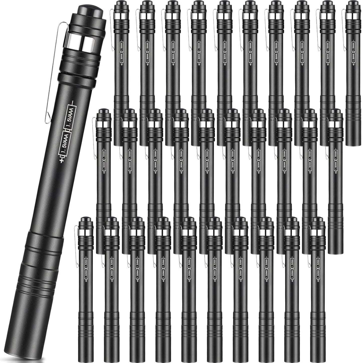 30 Pack Mini Pen Flashlights for Camping, Hiking, and More