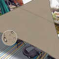 Right Triangle Waterproof Sun Shade Sail Canopy 12ft x 18ft x 21.6ft