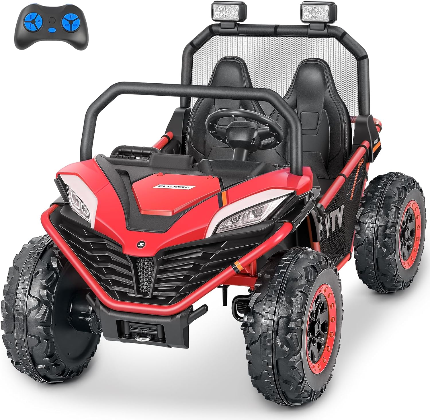 ELEMARA 24V 2 Seater Ride on Car for Kids with Remote Control