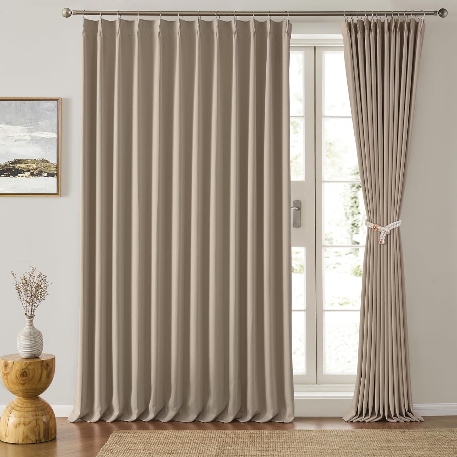 Extra Wide Pinch Pleated Blackout Curtains for Any Room