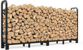 Firewood Rack 8ft Adjustable Heavy Duty Log Holder - Holds 4500lbs