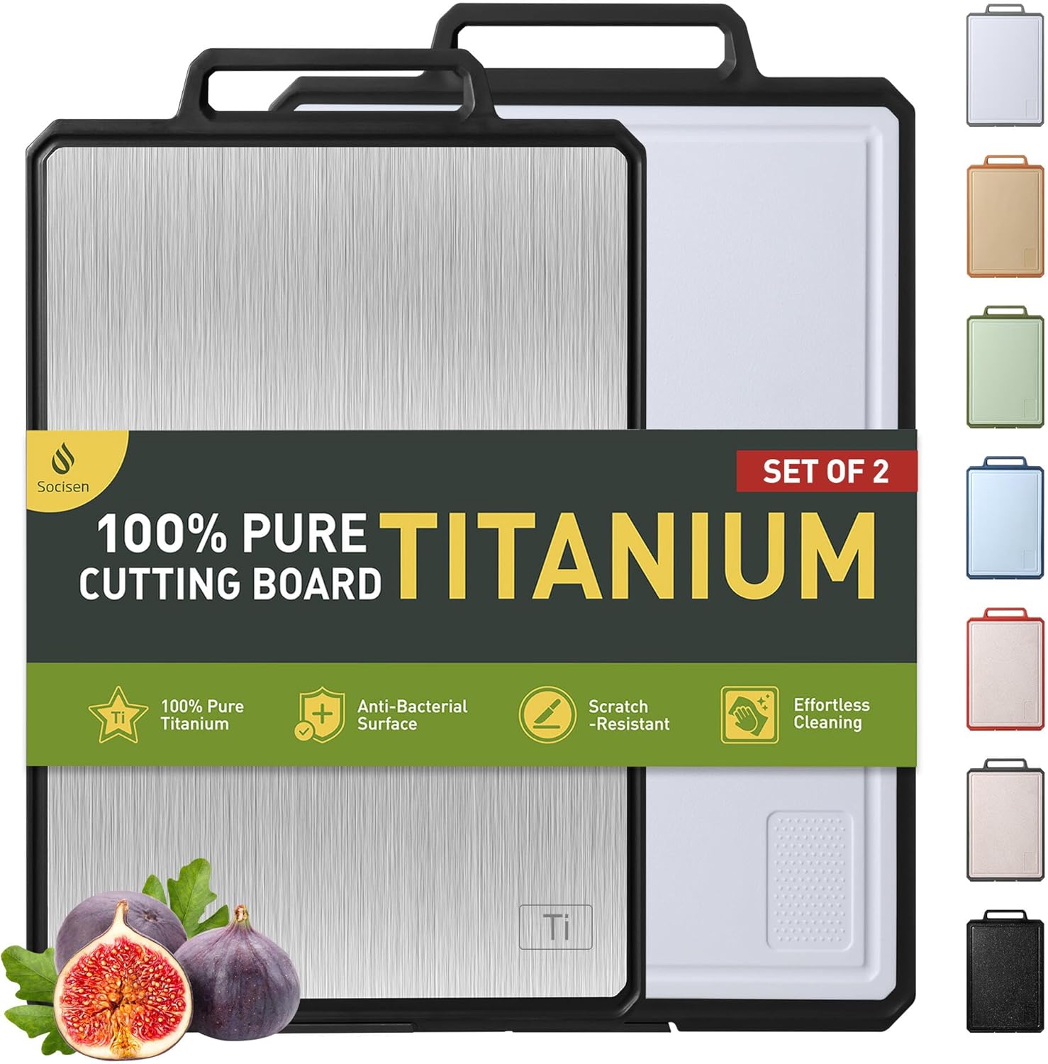 Pure Titanium Cutting Boards for Kitchen - Unique Gift Idea