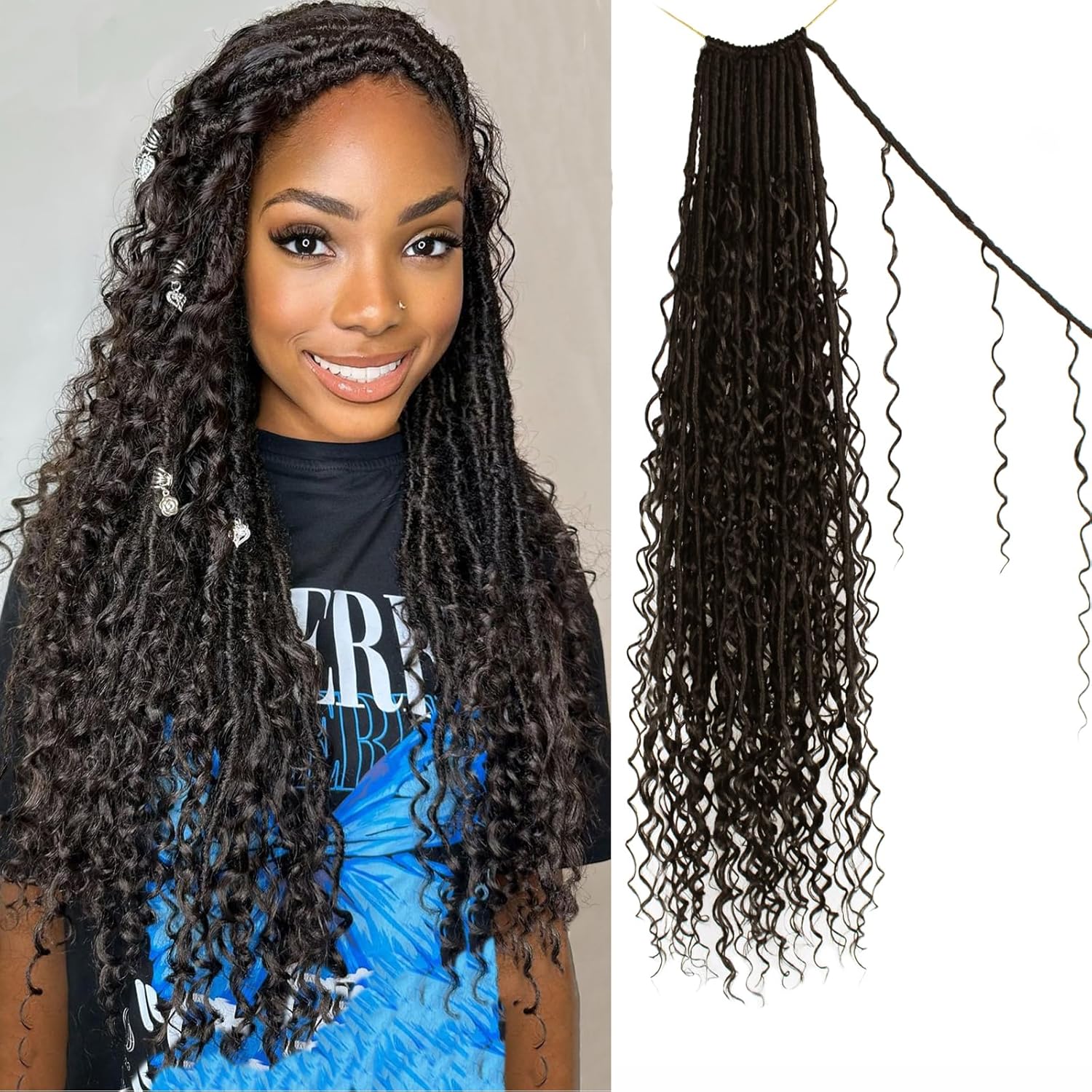 Boho Faux Locs Crochet Hair 30 Inch for Stunning Styles