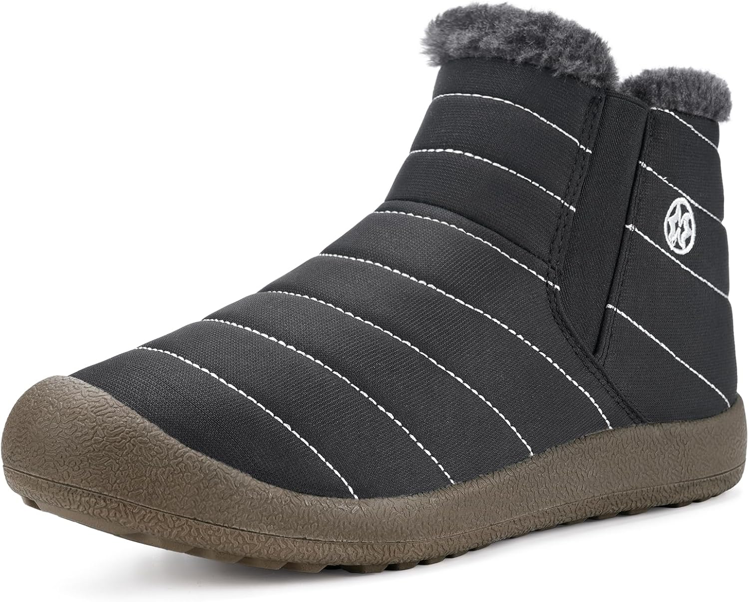 Womens Mens Snow Boots Winter Shoes Slip On Ankle Booties