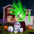 Garma 8.6 FT Halloween Inflatable Zombie Hands - Animated Yard Decor