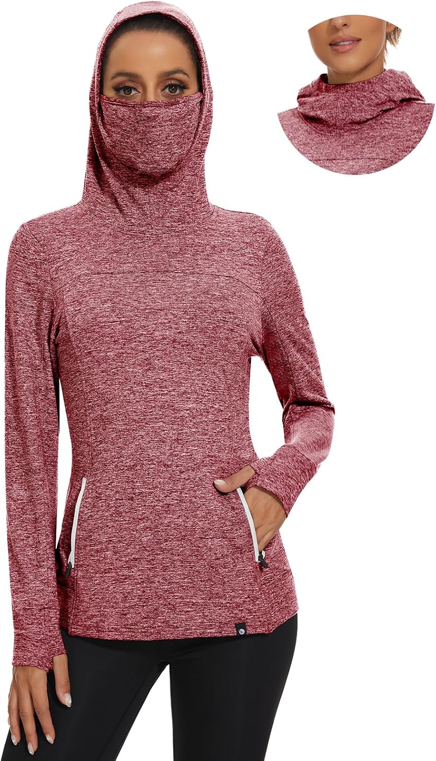 Soneven Women's Fleece Running Pullover for Cold Weather