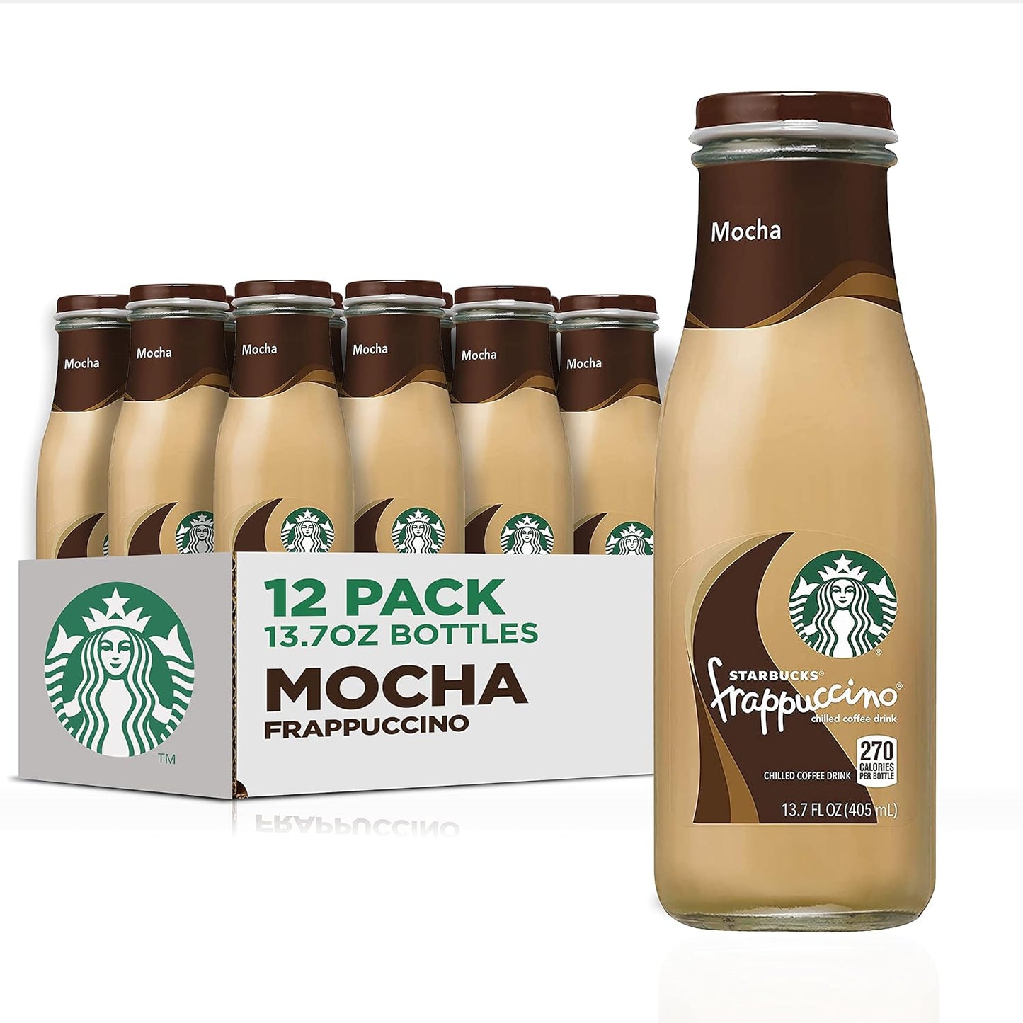 Starbucks Frappuccino Mocha Coffee Drink 12 Pack Bottles