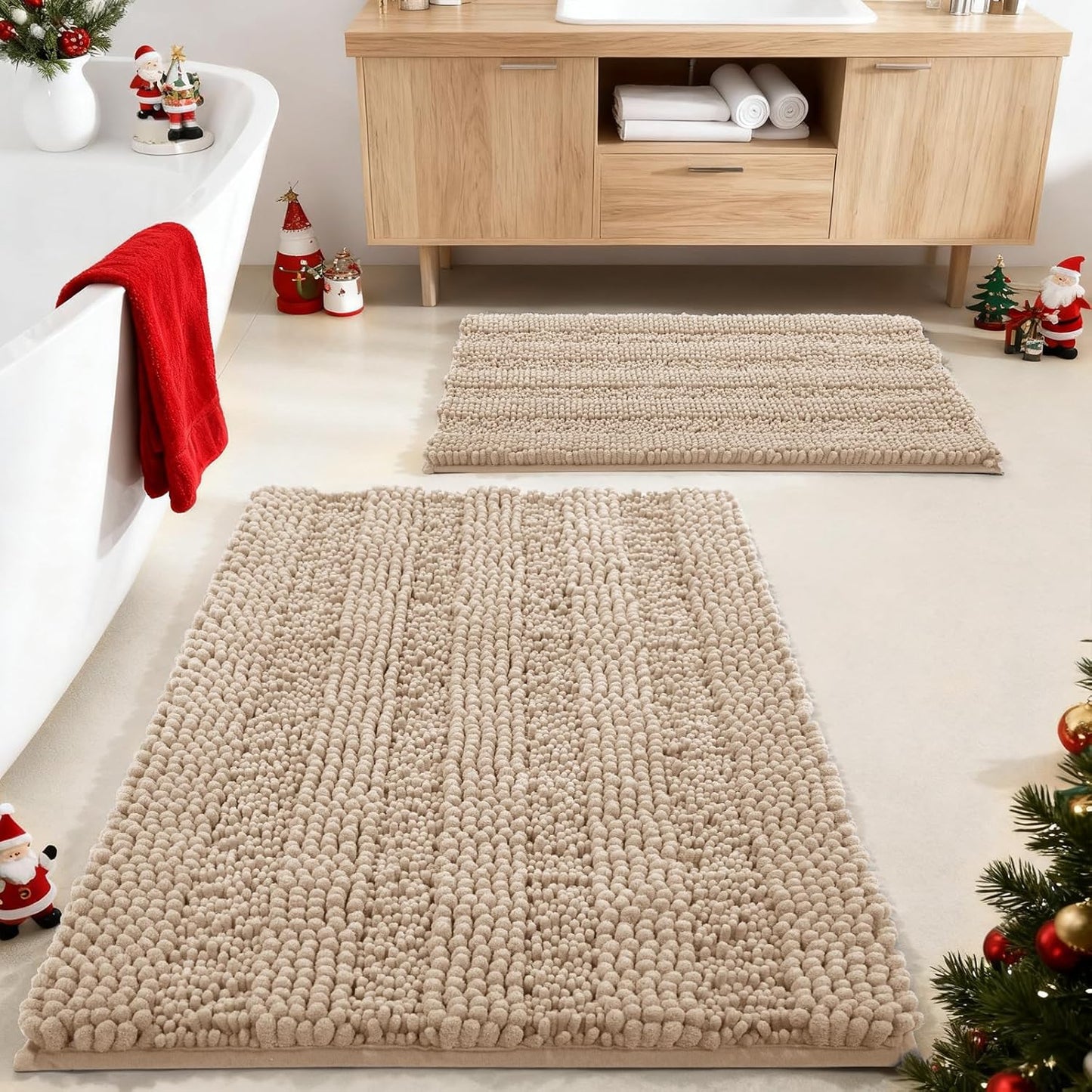 Yimobra Bathroom Rug Set 2 Piece for Soft Comfort and Safety