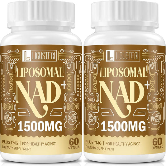 1500 MG Liposomal NAD+ Supplement for Energy and Longevity