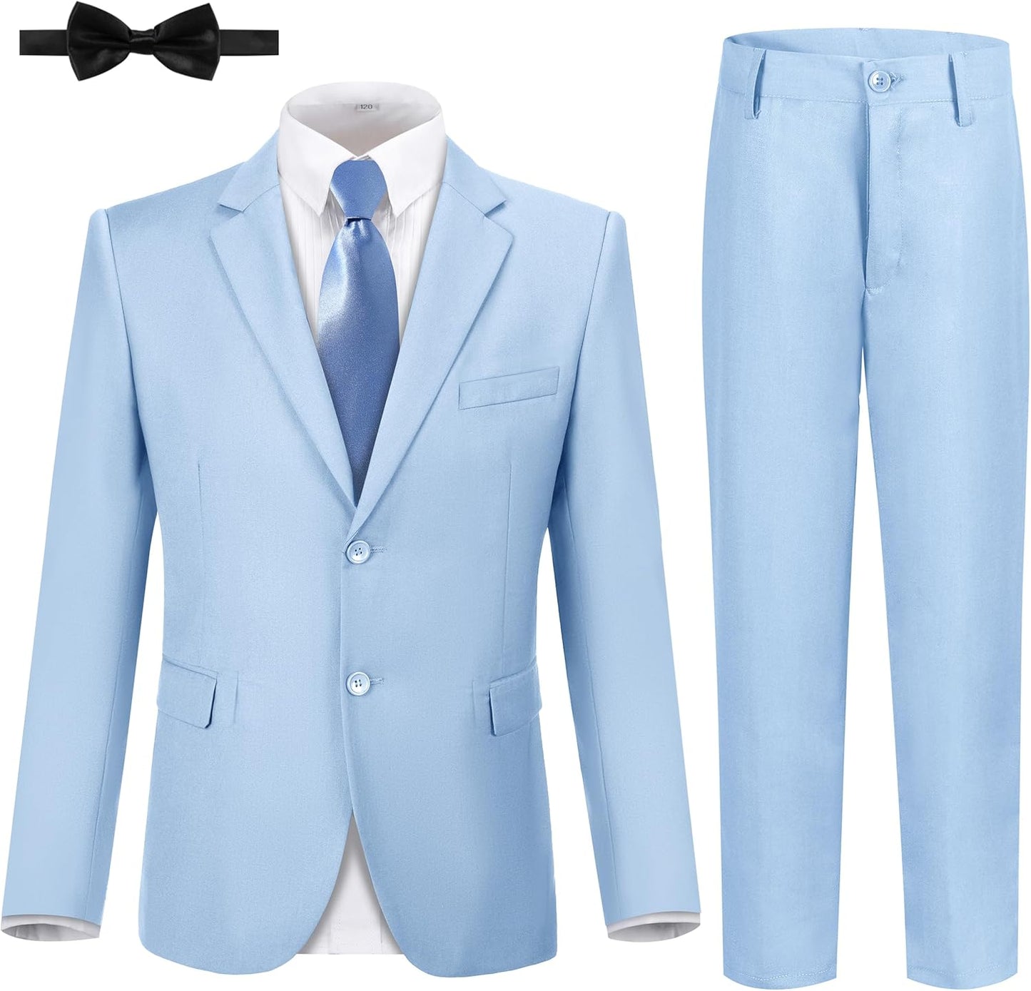 Boys Formal Suits Slim Fit 5 Piece Set for Weddings and Proms