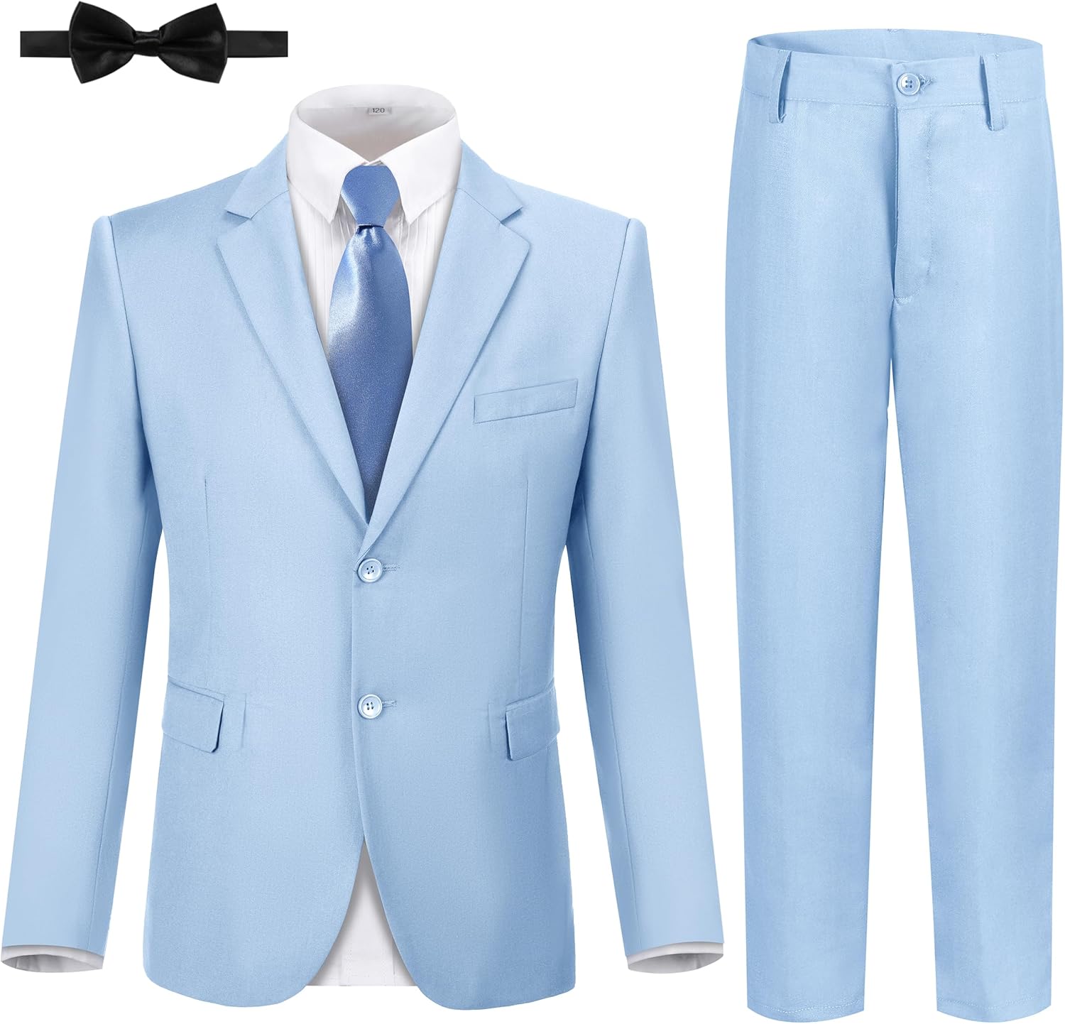 Boys Formal Suits Slim Fit 5 Piece Set for Weddings and Proms