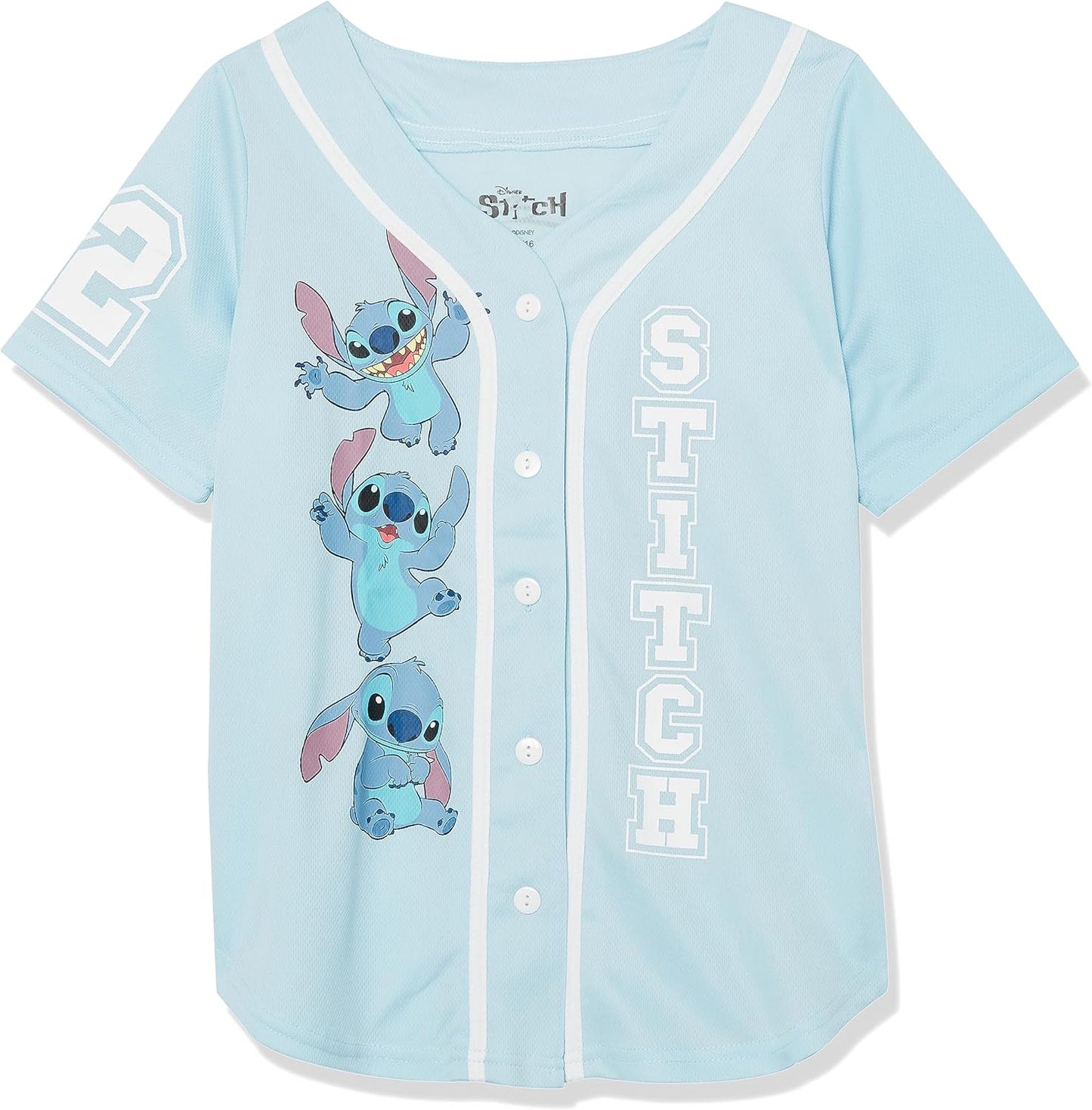 Disney Girls Lilo & Stitch Baseball Jersey for Young Fans