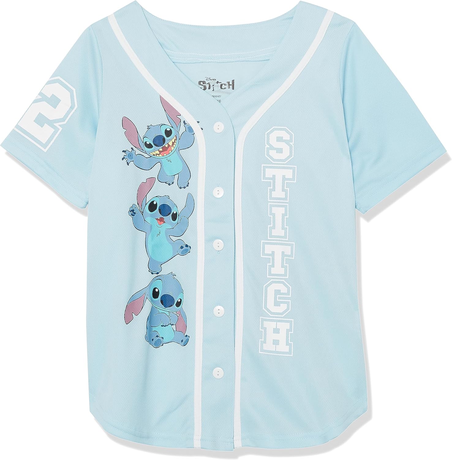 Disney Girls Lilo & Stitch Baseball Jersey for Young Fans