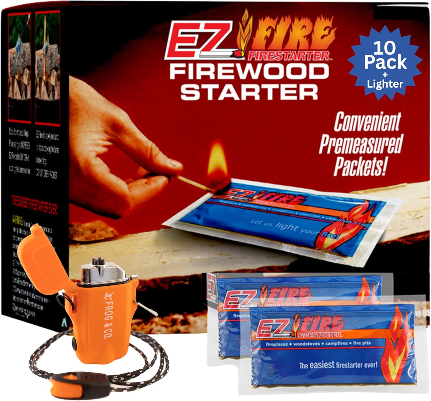 All-Natural Fire Starters for Campfires, BBQs & Fireplaces