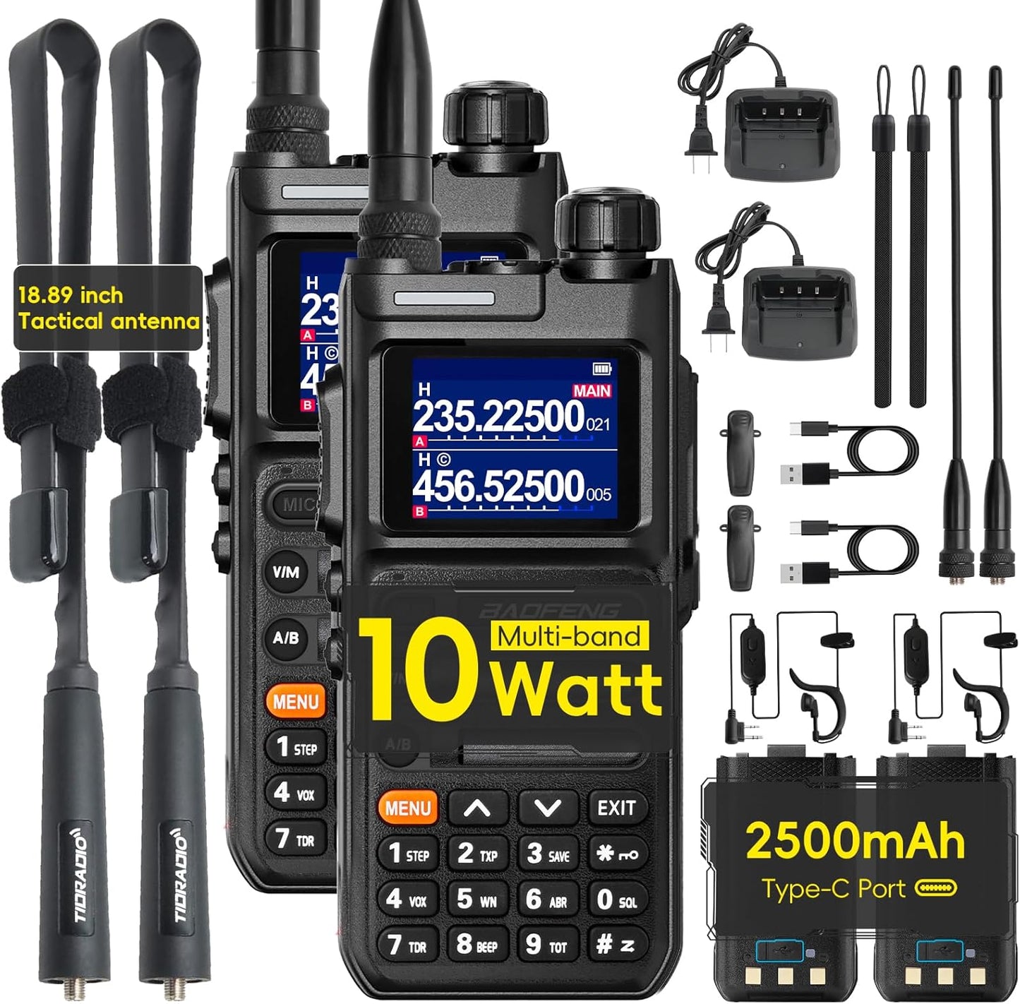 Baofeng UV-26 Handheld Radio: Long Range 10W Walkie Talkies