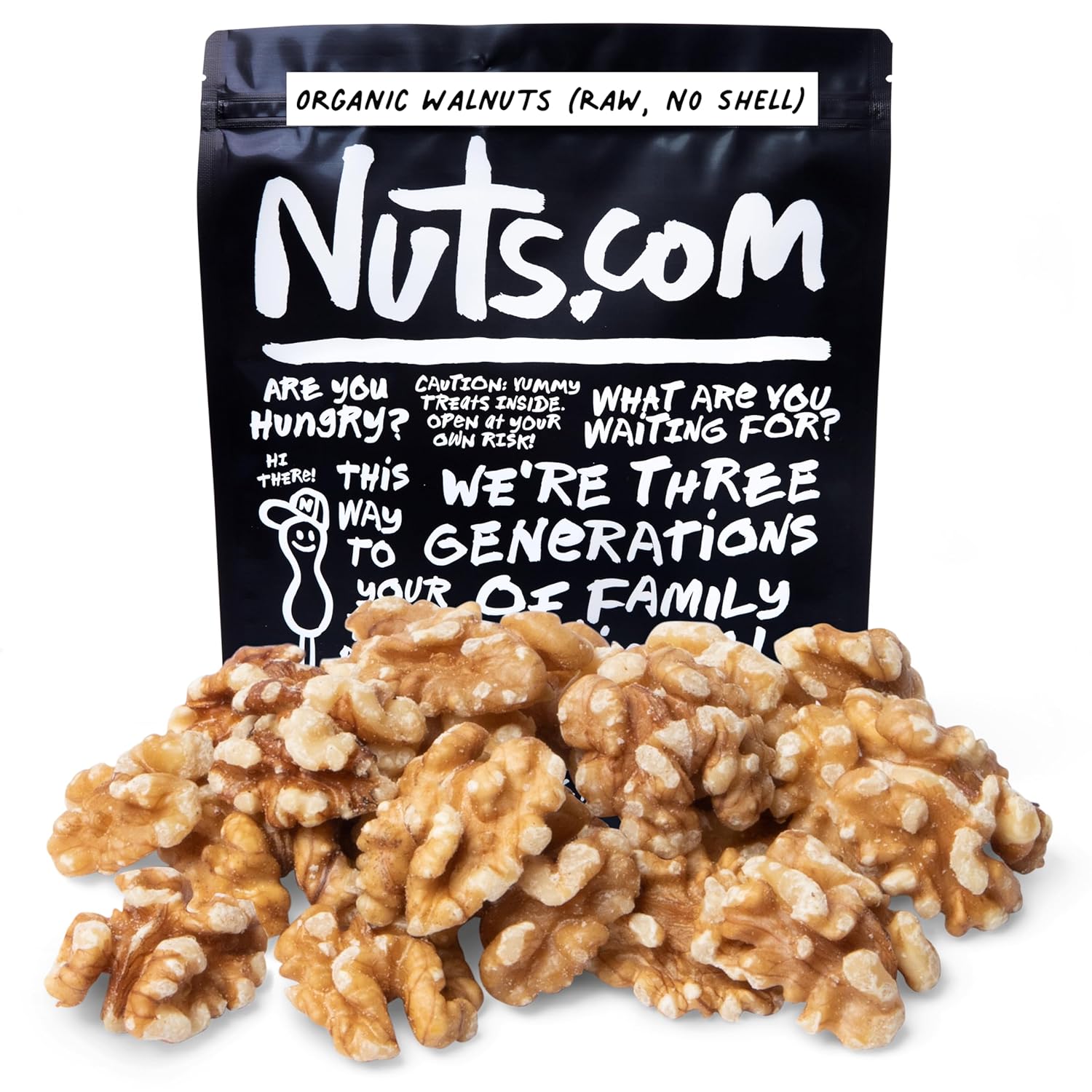 Organic Walnuts Raw No Shell Healthy Snack for All Ages