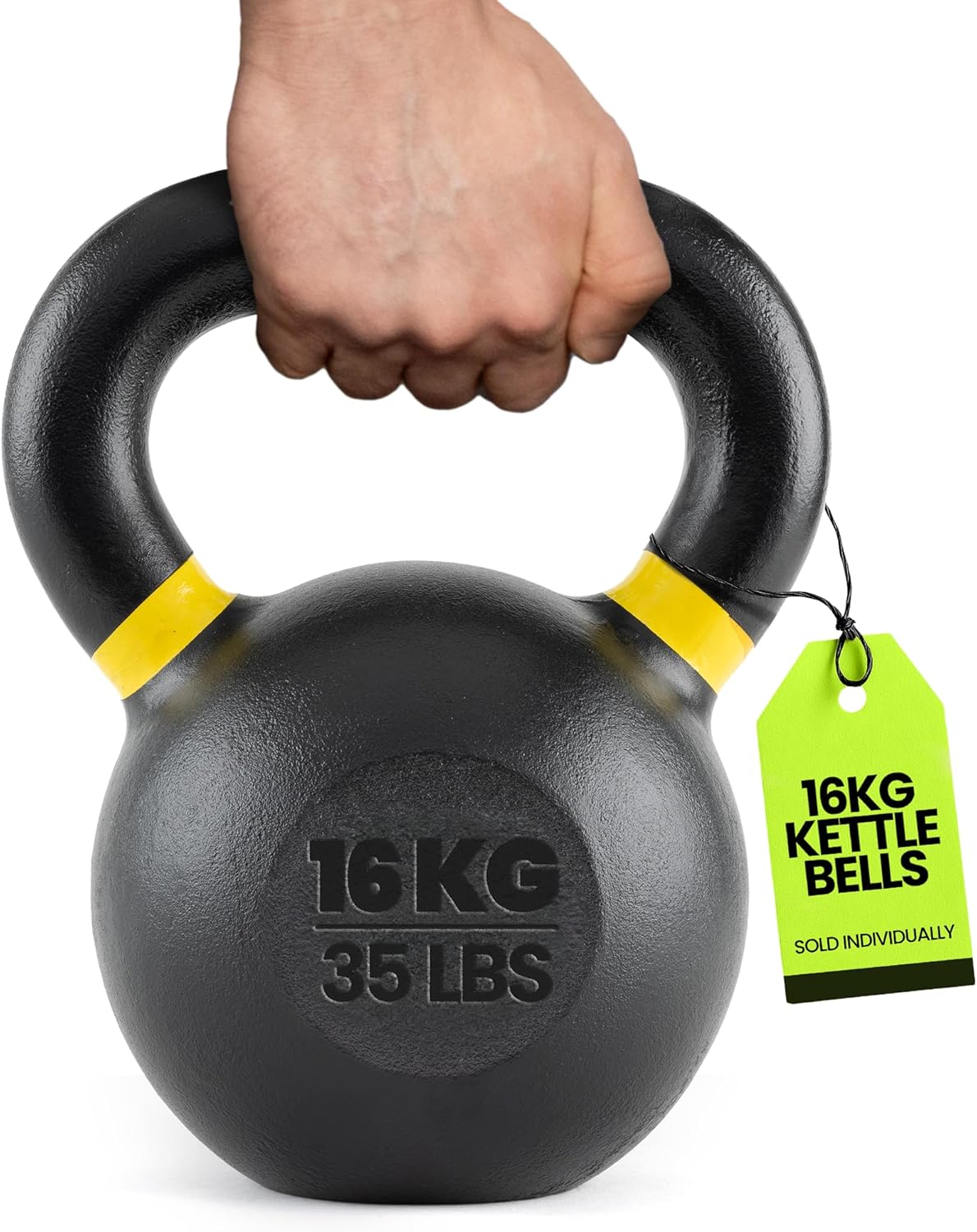 Rage Fitness Single Cast Iron Kettlebell for Full-Body Workouts