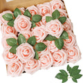 Blush Pink Artificial Roses 100pcs - Real Looking Foam Roses for Decor