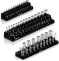 Magnetic Socket Organizer 3-Piece Kit - Holds 75 Sockets