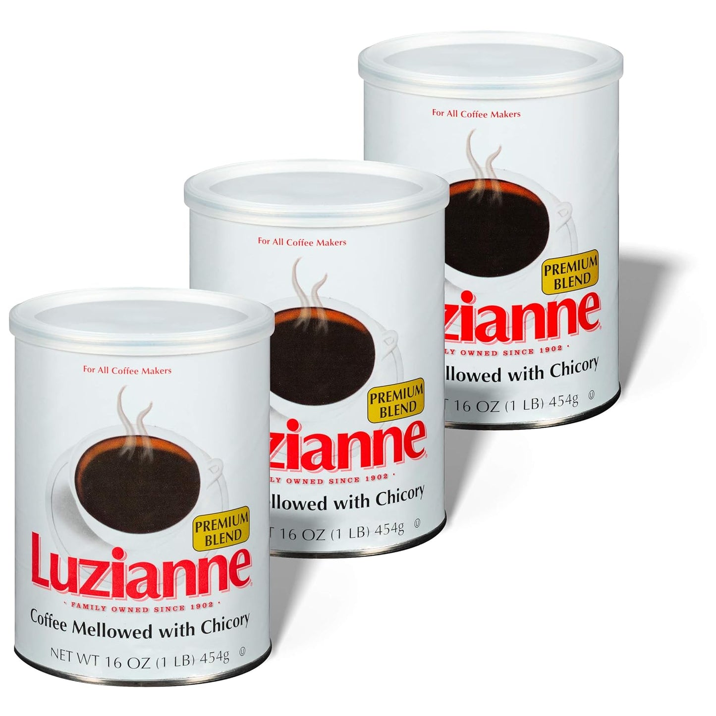 Luzianne Premium Blend Ground Coffee & Chicory, Rich Flavor