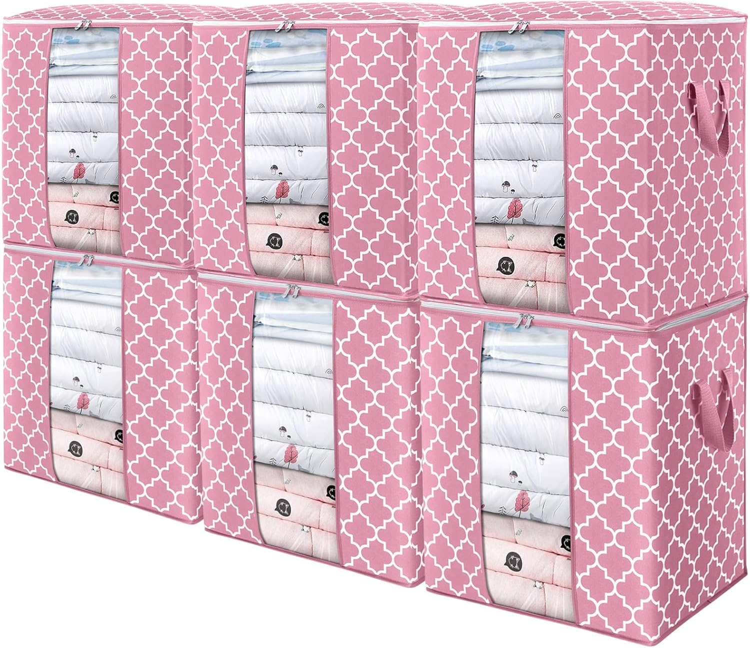 WISELIFE Storage Bags 6 Pack for Large Blanket and Clothes