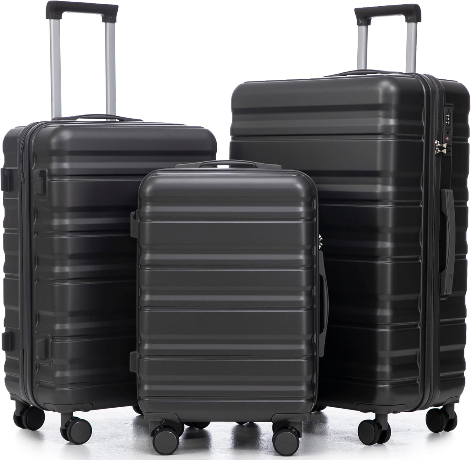 Merax 3-Piece Hardshell Luggage Set: Lightweight & Durable
