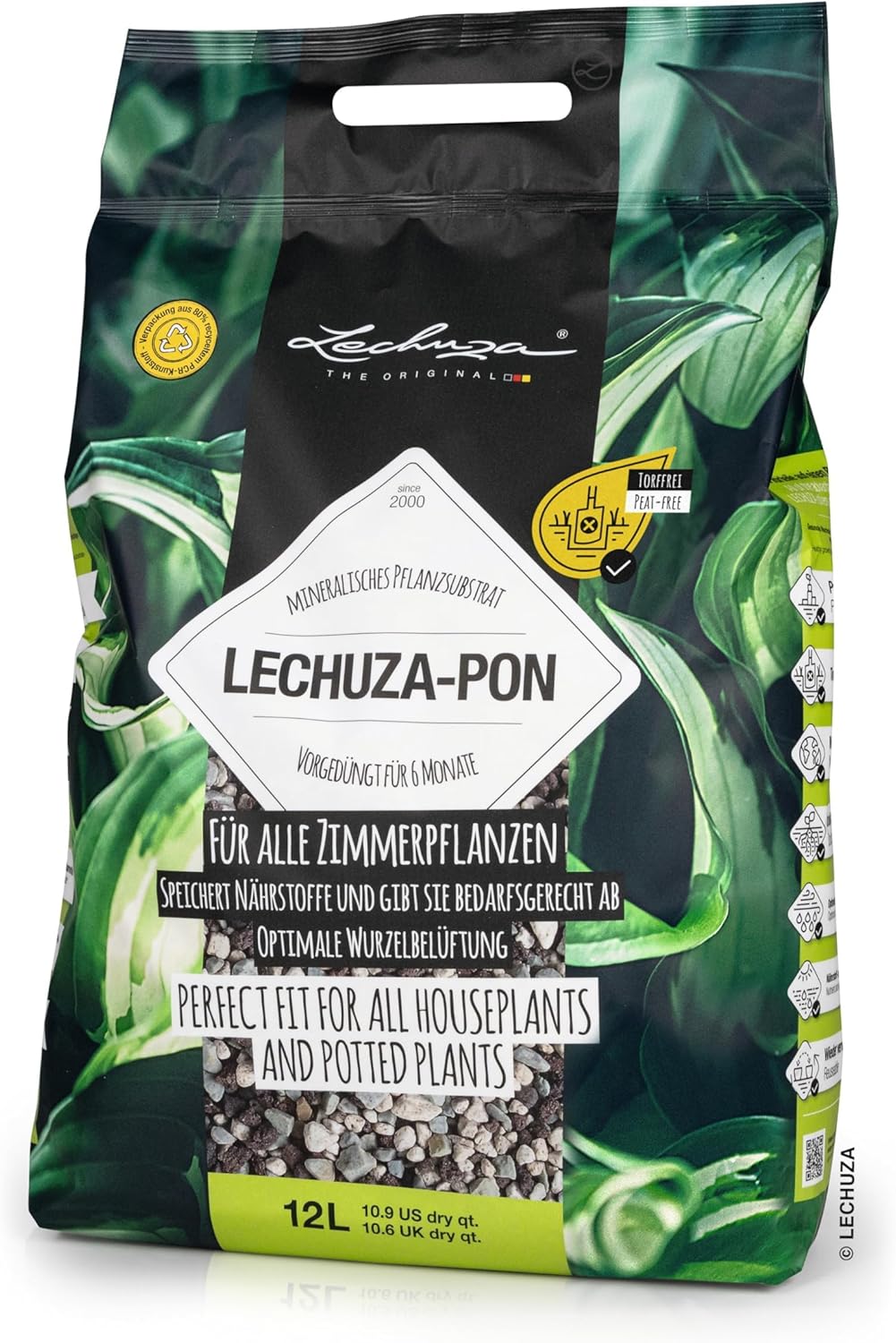 Lechuza 19562 PON Mineral Plant Substrate for Indoor Gardening