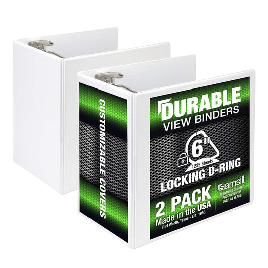 Durable 6 inch 3 Ring Binder for Eco-Friendly Organization