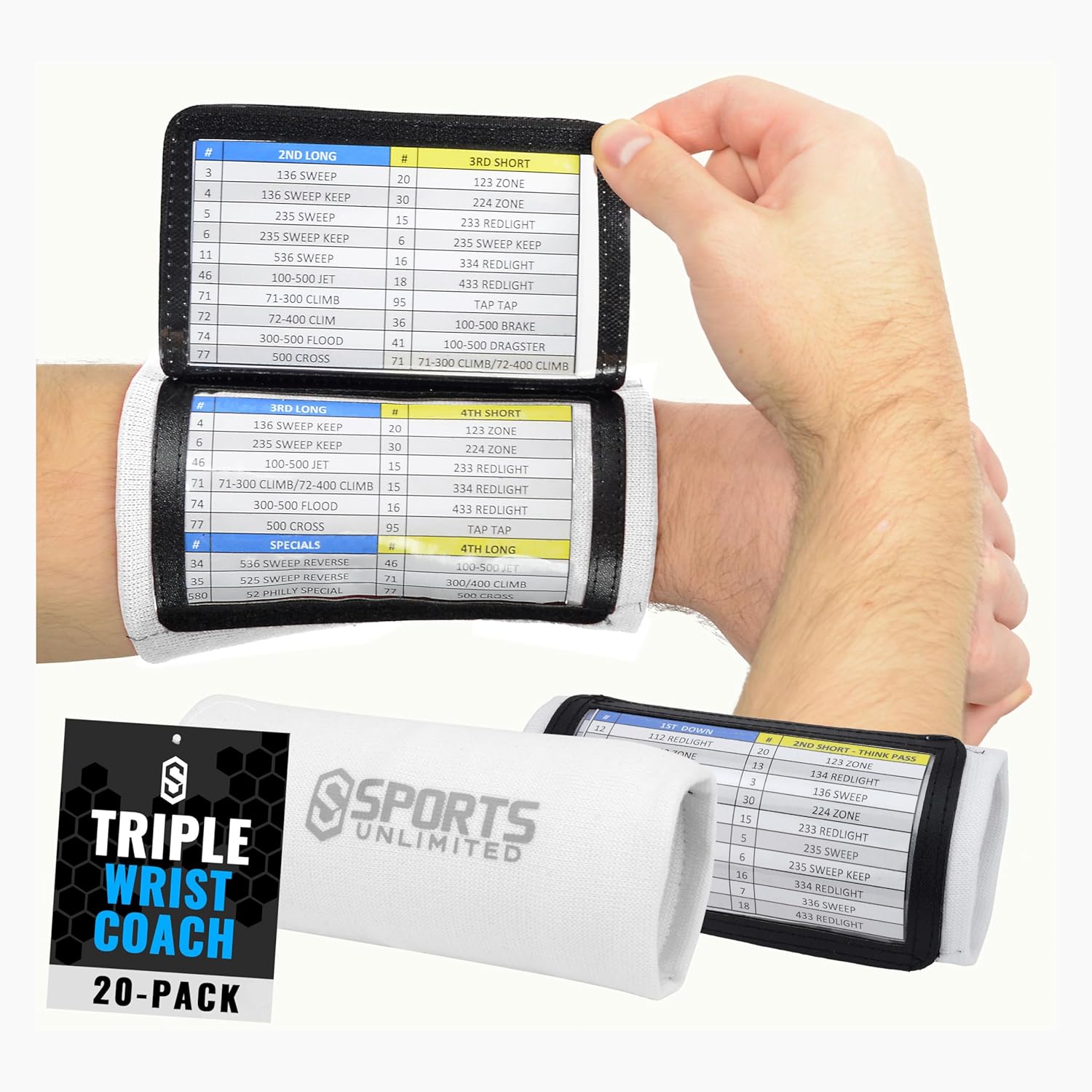 Youth Triple Wrist Coach for Football and Baseball Plays