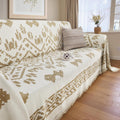 Bohemian Chenille Large L-Shaped Sectional Sofa Cover - Reversible