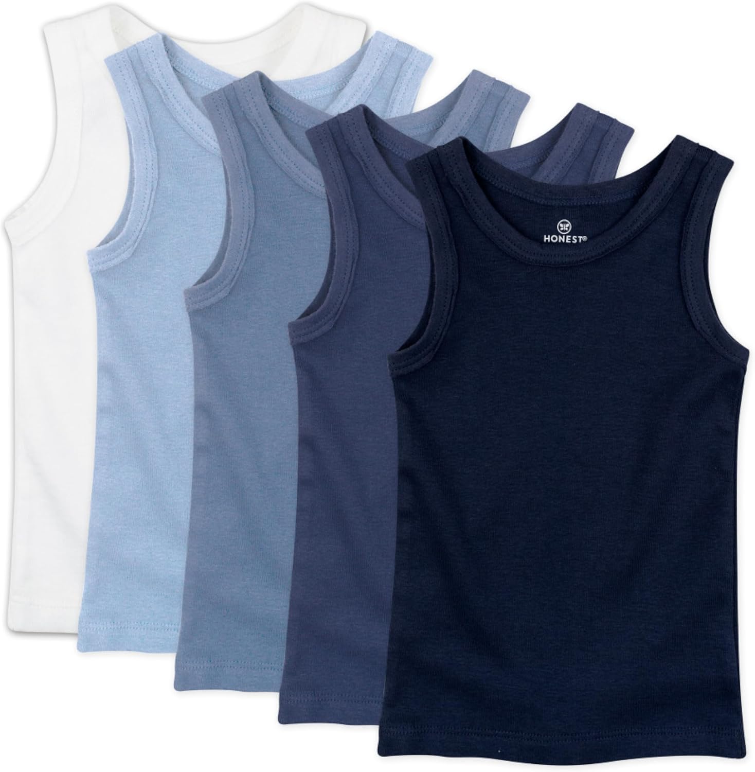HonestBaby Sleeveless Muscle T-Shirts for Infant and Toddler Boys