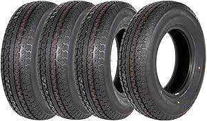 Set of 4 Premium Trailer Tires ST 175/80R13 6 Ply Load Range C