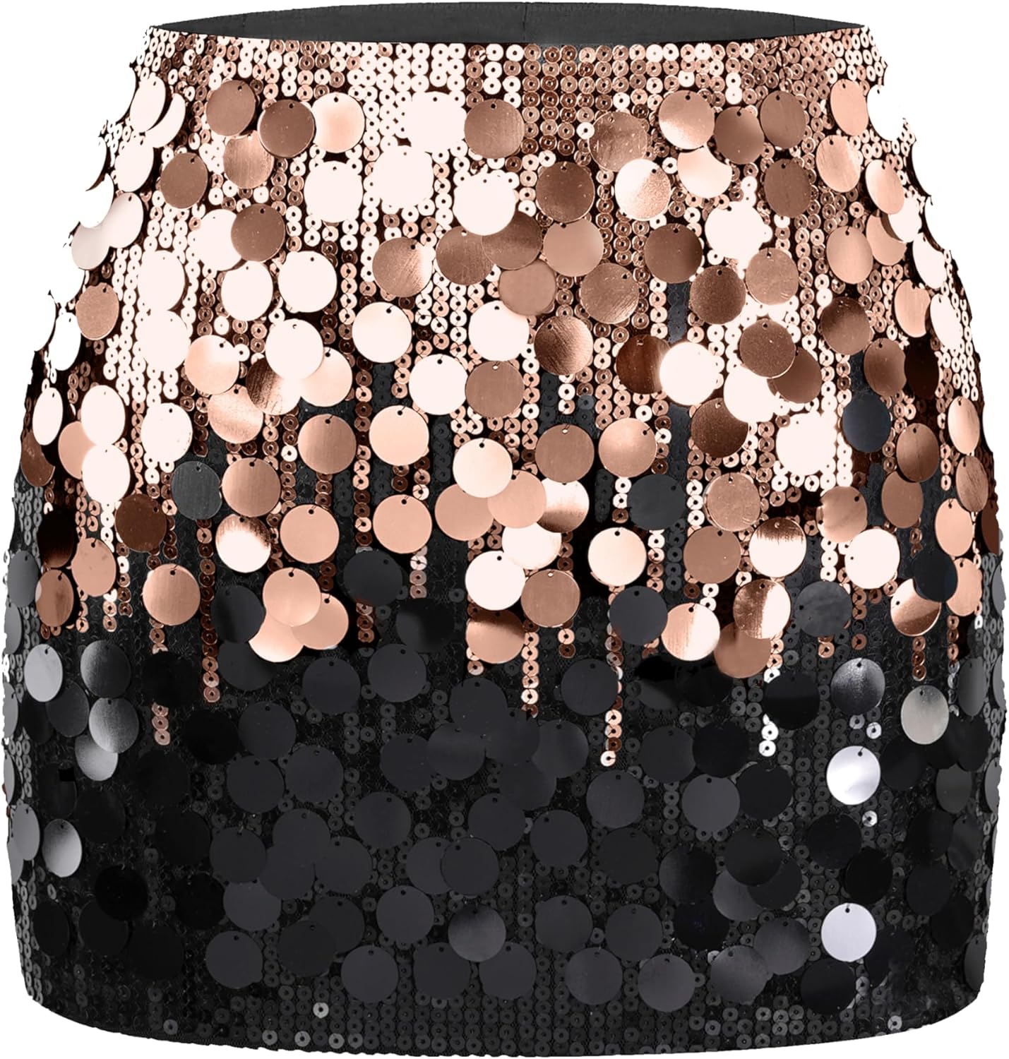 MANER Women's Sequin Mini Skirt for Night Out Party Style