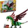 LEGO Creator 3 in 1 Medieval Dragon Toy - Rebuilds into Sea Serpent