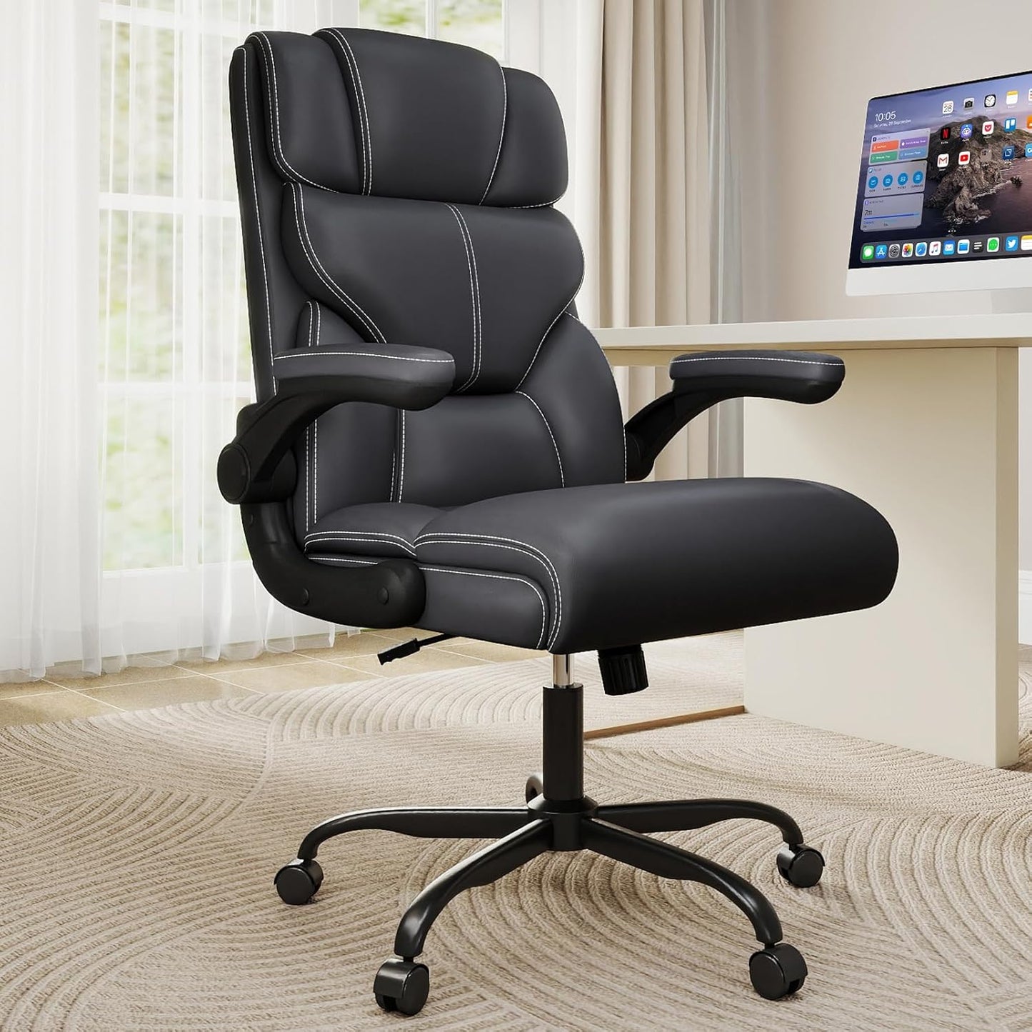 Executive Office Chair with Ergonomic Design for Comfort