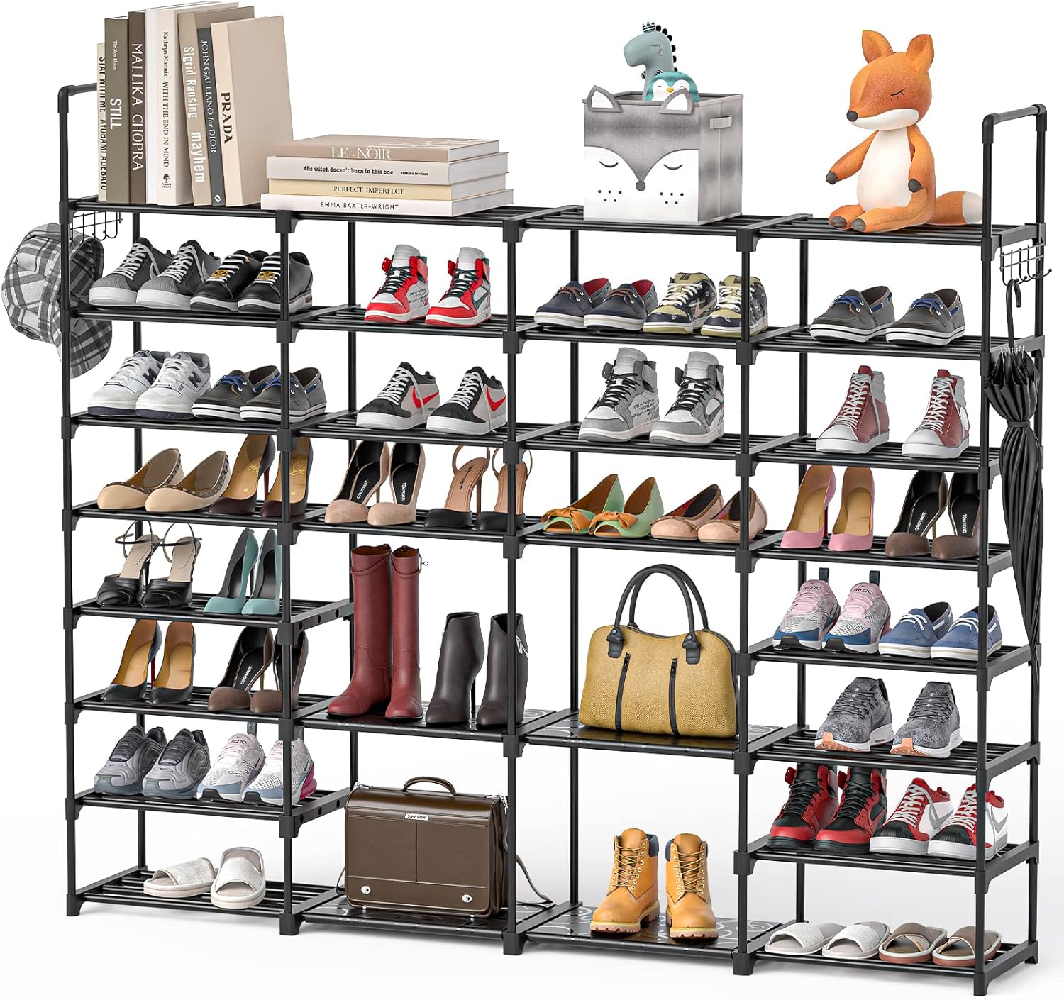 Mavivegue Extra Large Shoe Rack for 72-76 Pairs of Shoes
